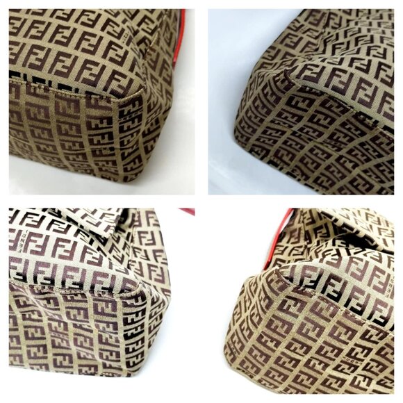 Fendi Hand Bag Brown Canvas mon-684-091725 - Picture 9 of 16